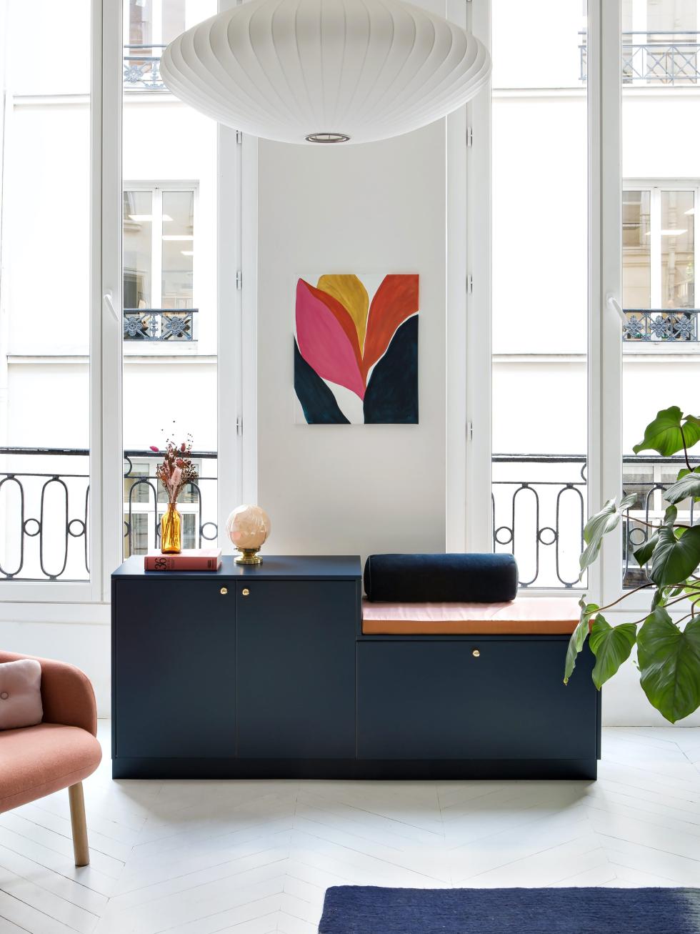 Sideboard x Bank in Blau 02 - Bleu nuit