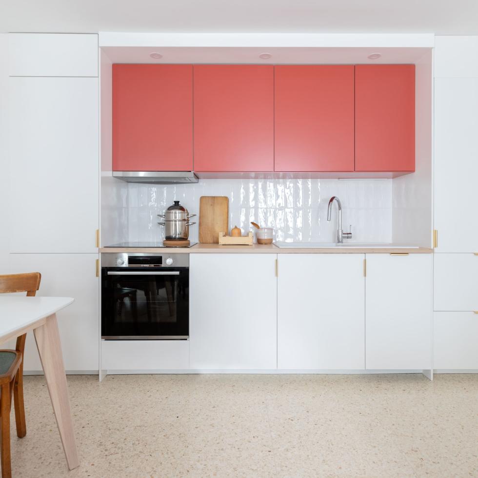 Küche in Rot 01 - Terra
