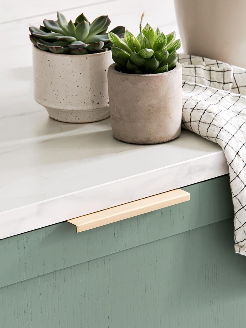Küche in Grün 03 - Vert de gris