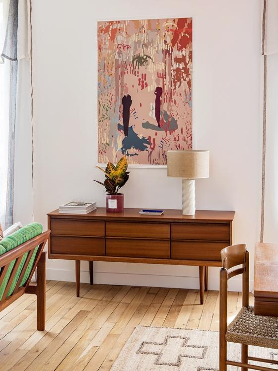 Wohnzimmer mit Vintage-Dekoration