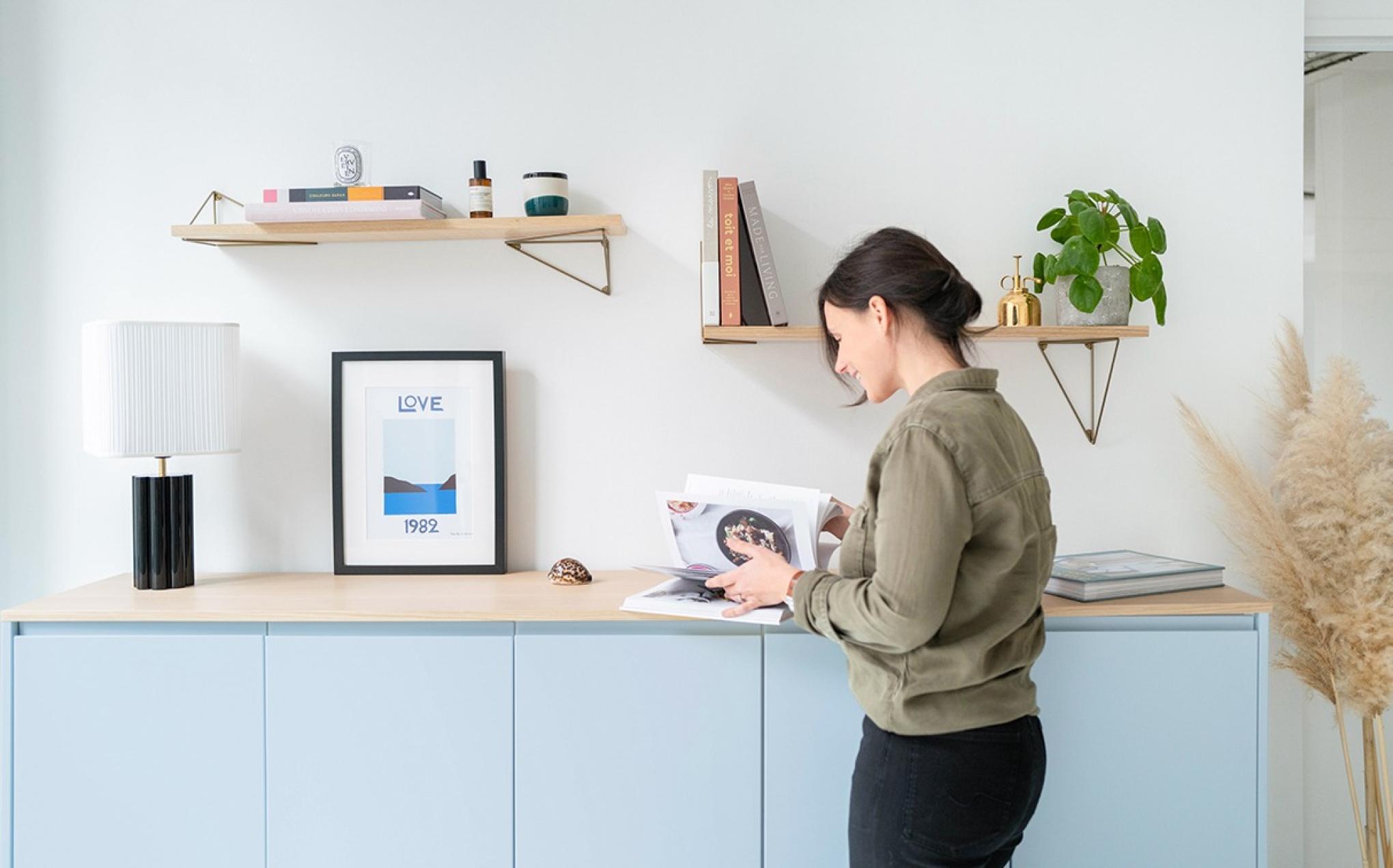 Sideboard in Blau 04 - Ciel voilé