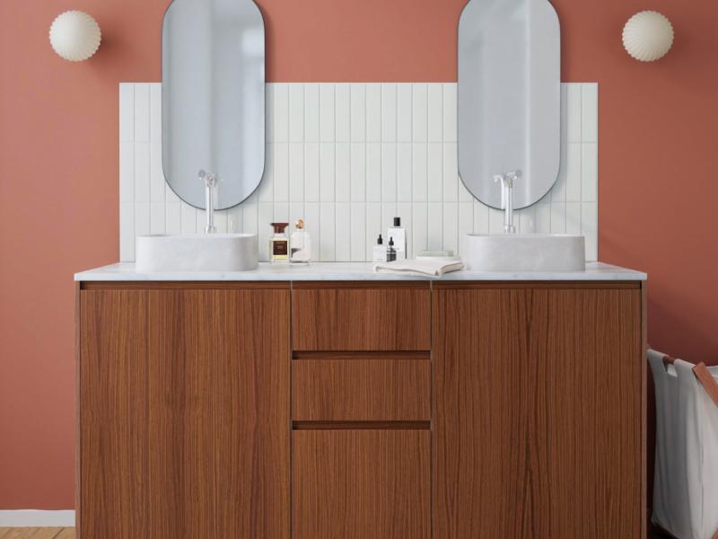 Meuble double vasque à poser - 160cm