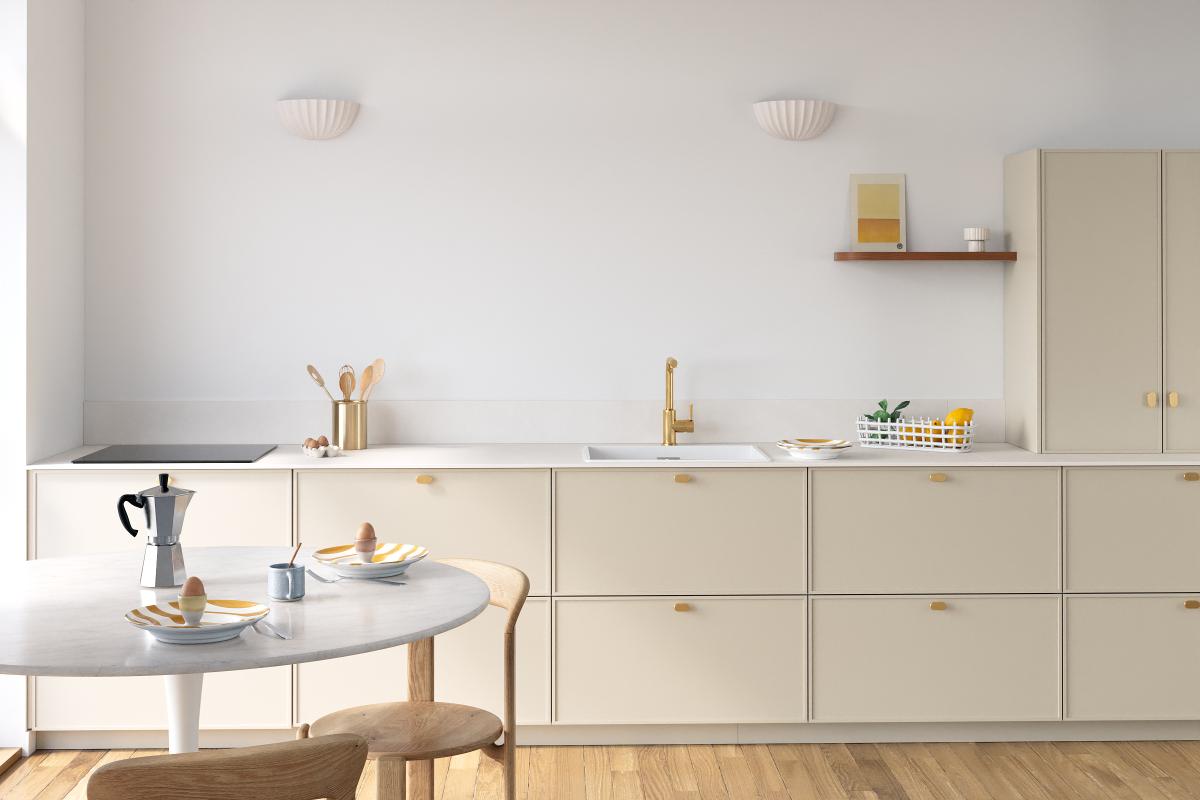 Curved floating shelf