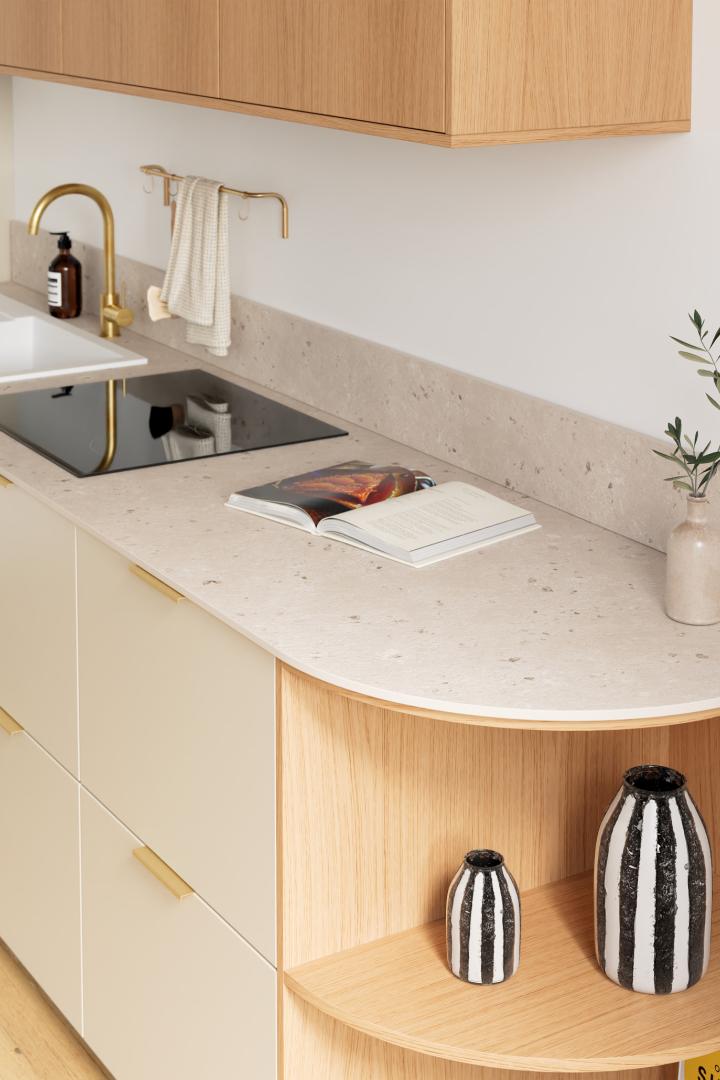 Terrazzo naturel Curved