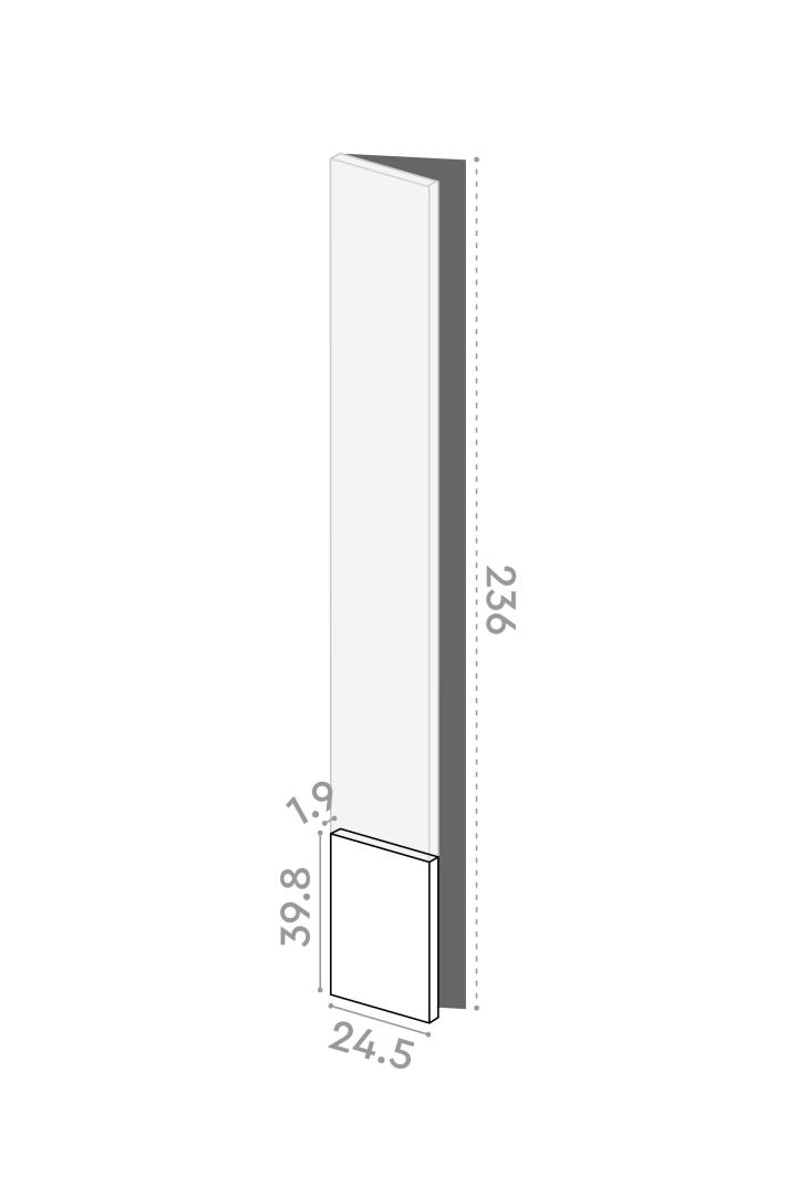 Door 25x40cm - left-hand hinges