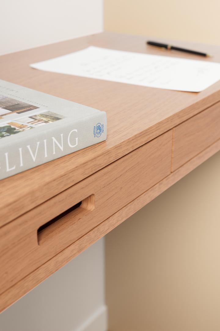 Honey oak Secretary desk top
