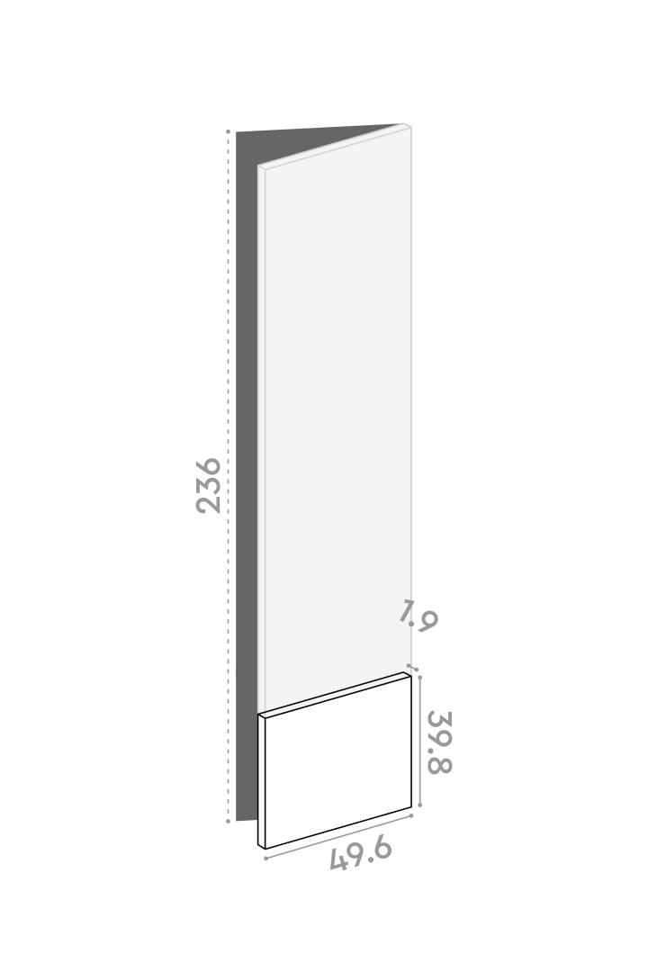 Door 50x40cm - right-hand hinges