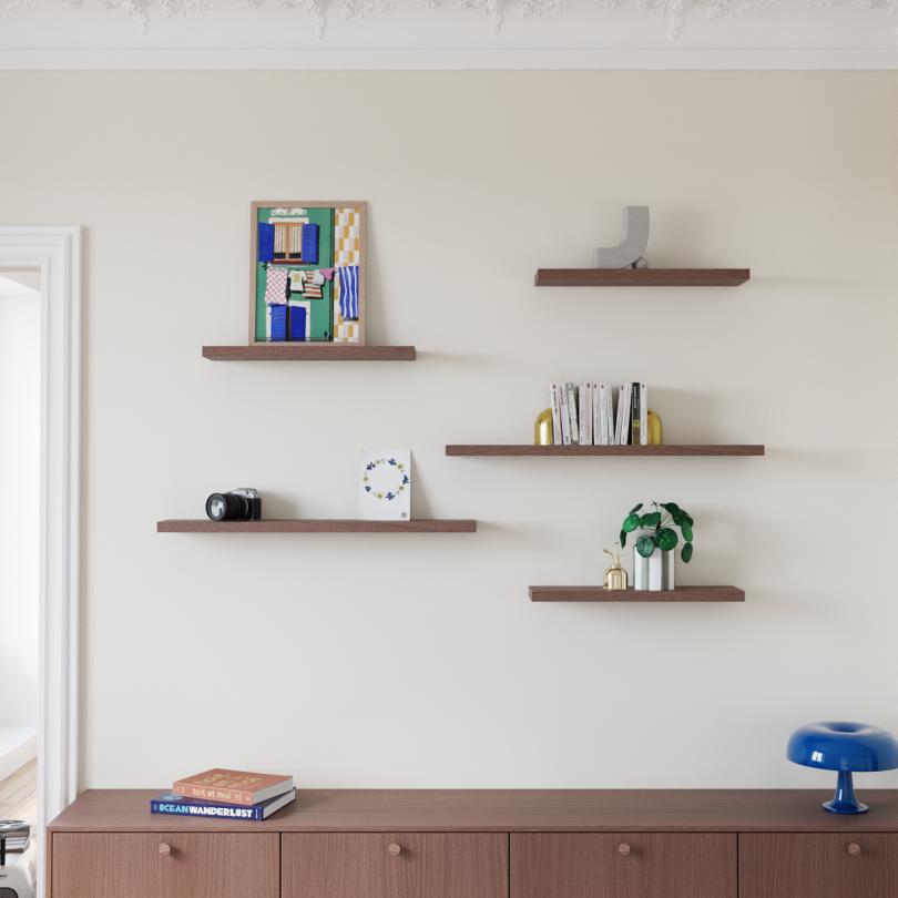 Square floating shelf