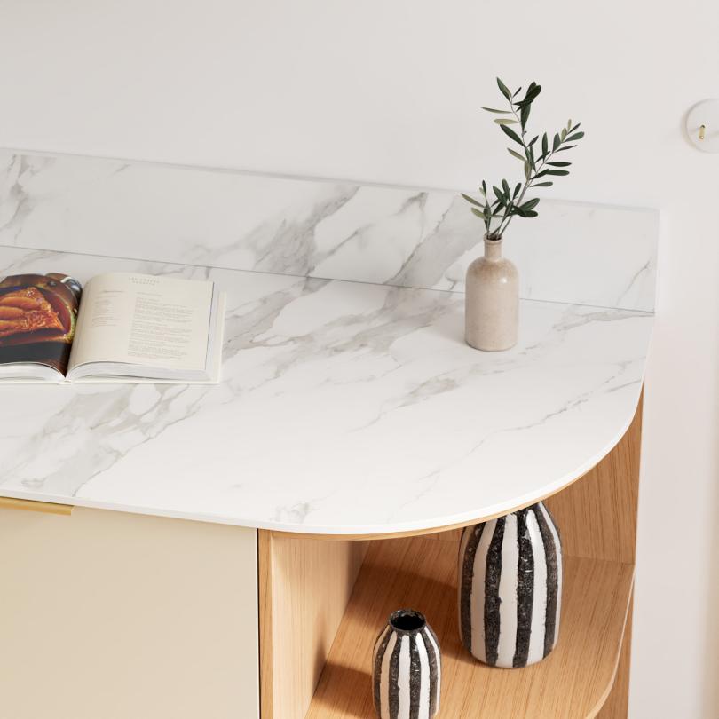 Marbre Calacatta Curved
