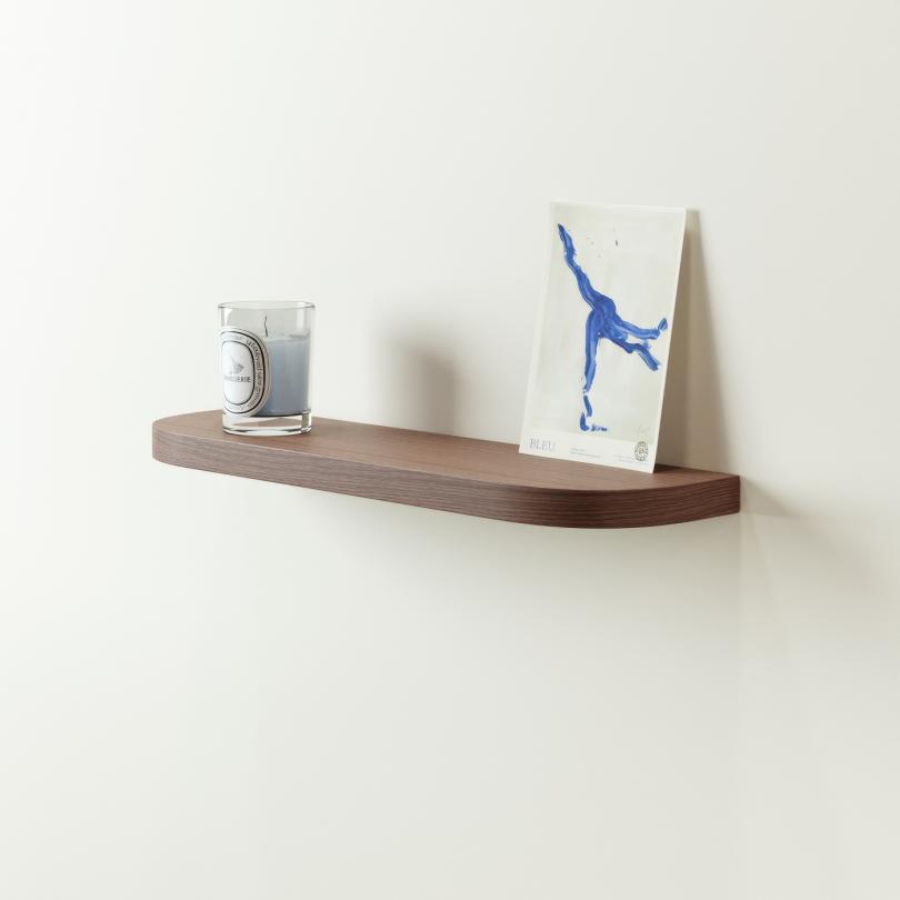 Double Curved floating shelf