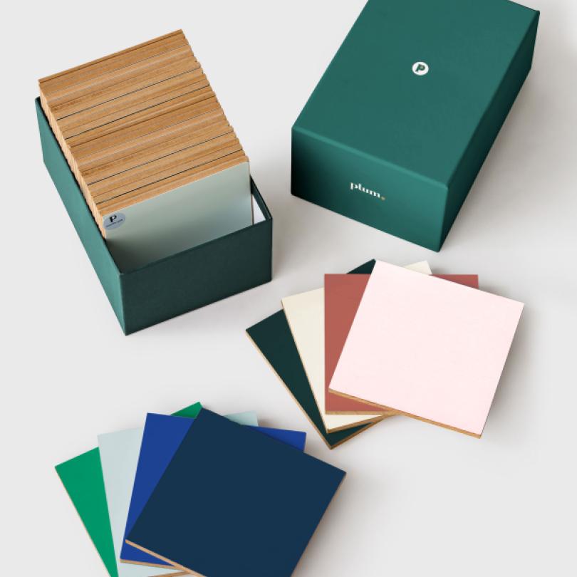 Musterbox lackierte Eiche