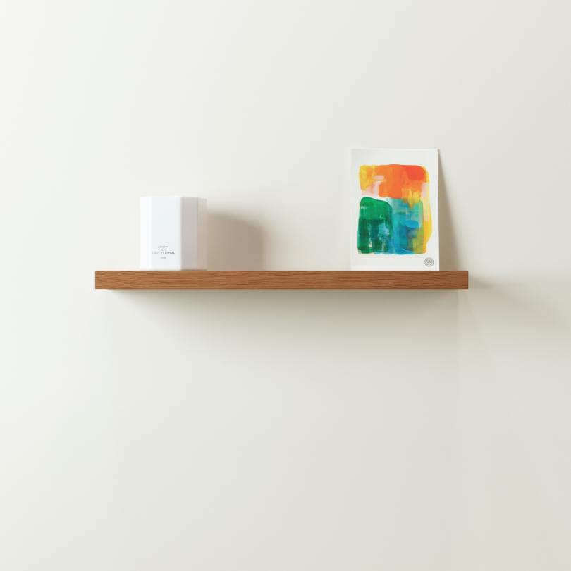 Square floating shelf