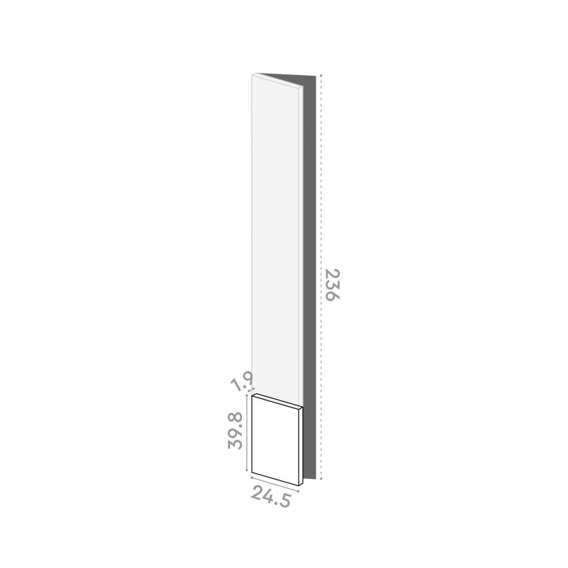 Door 25x40cm - left-hand hinges