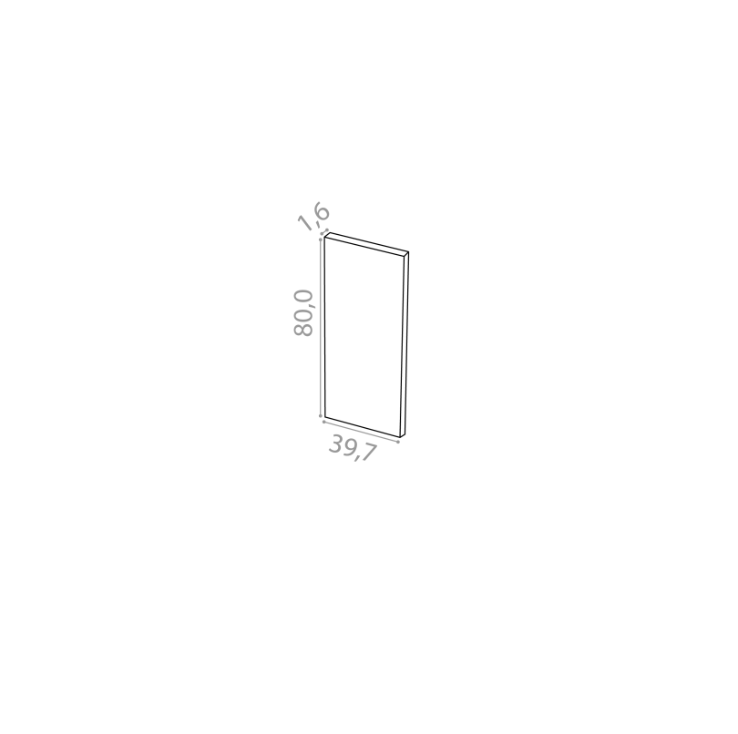 Cover panel 39x80cm