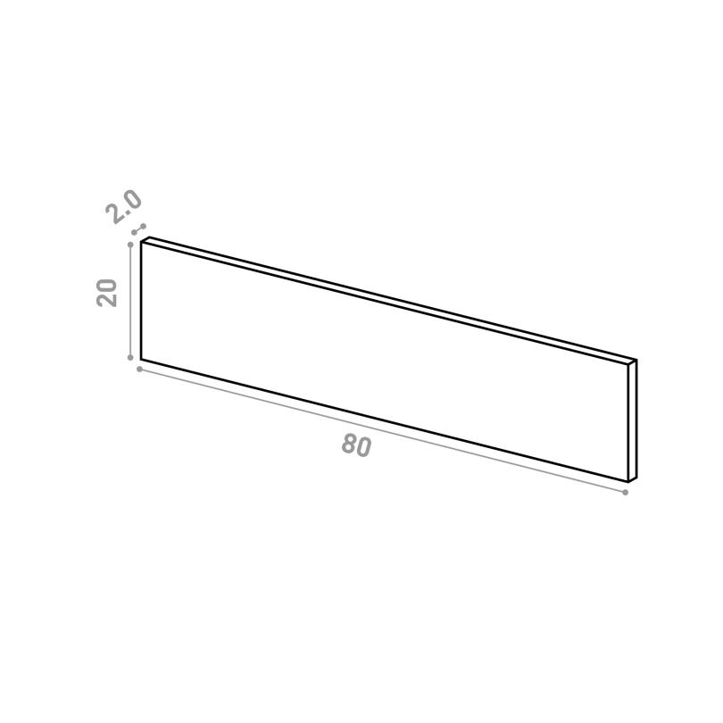 Schublade 80x20cm