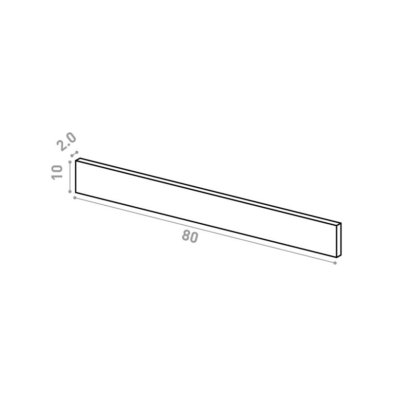 Schublade 80x10cm