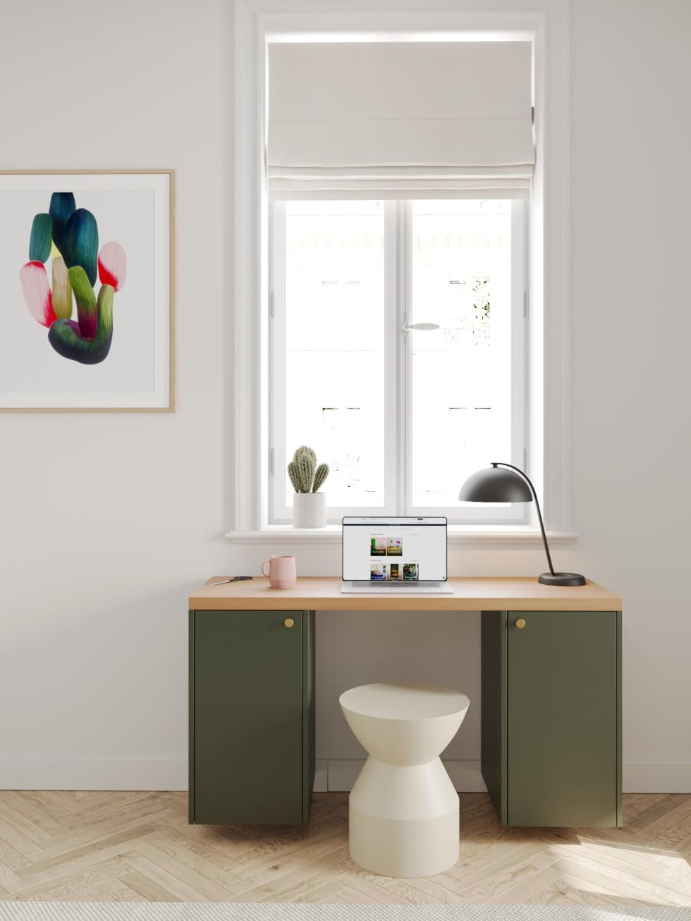 Schreibtisch in Olive