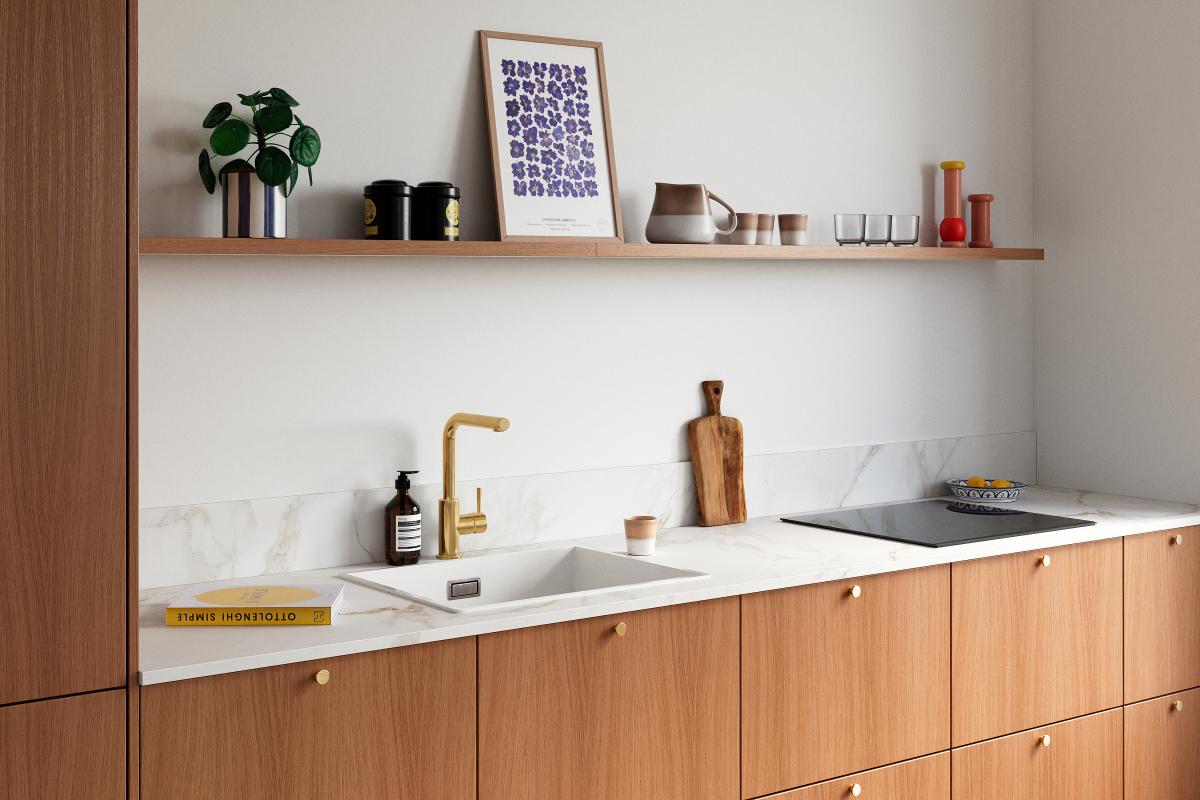 Wandpaneele Marmor Gold