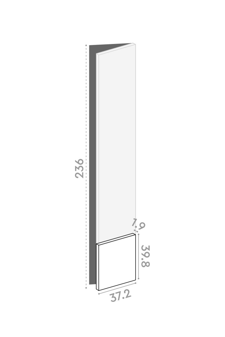 Door 37x40cm - right-hand hinges