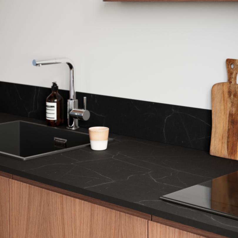 Wandpaneel Marmor Black