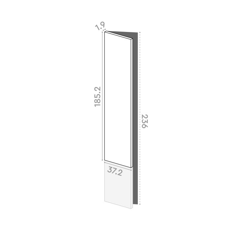 Door 37x185cm - left-hand hinges