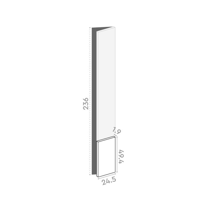 Door 25x50cm - right-hand hinges