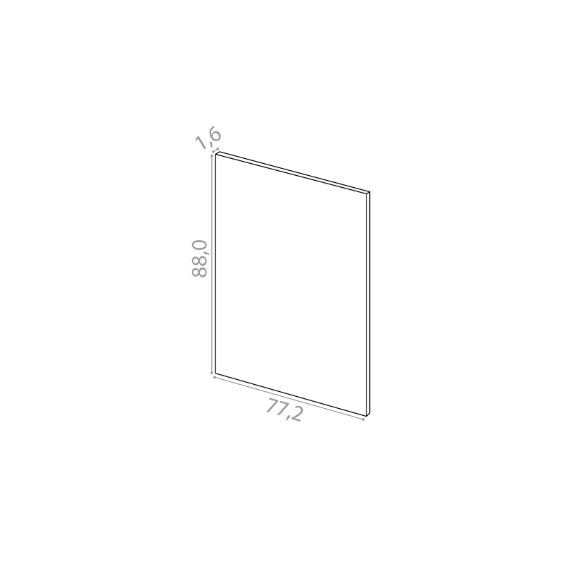 Deckseite 77x88cm