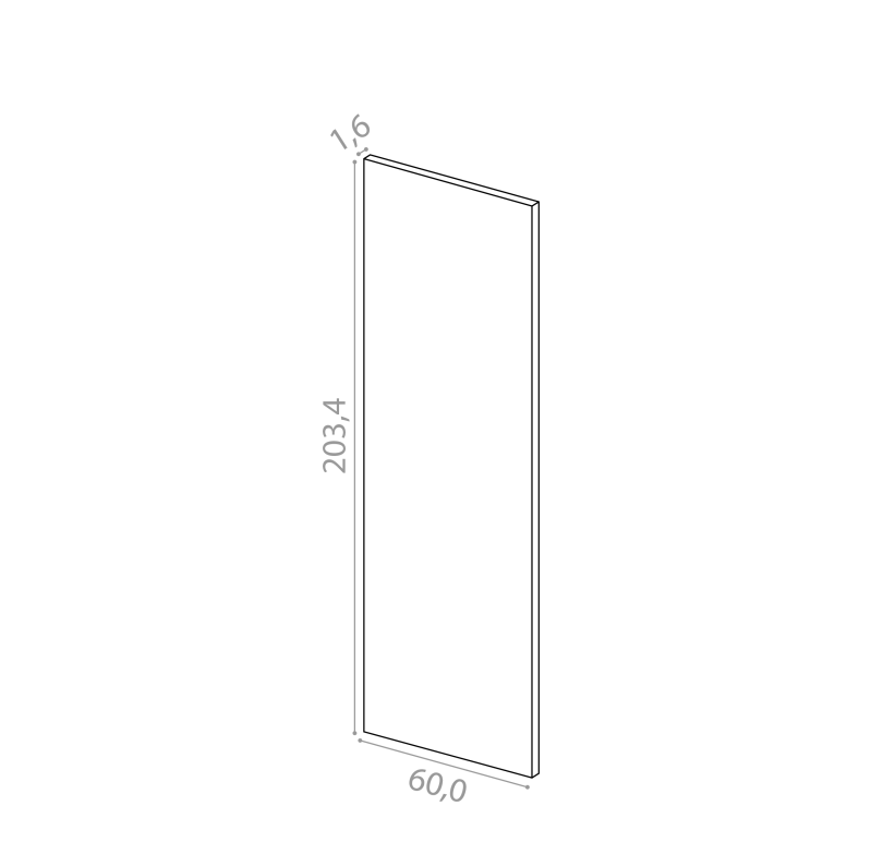 Deckseite 60x203cm