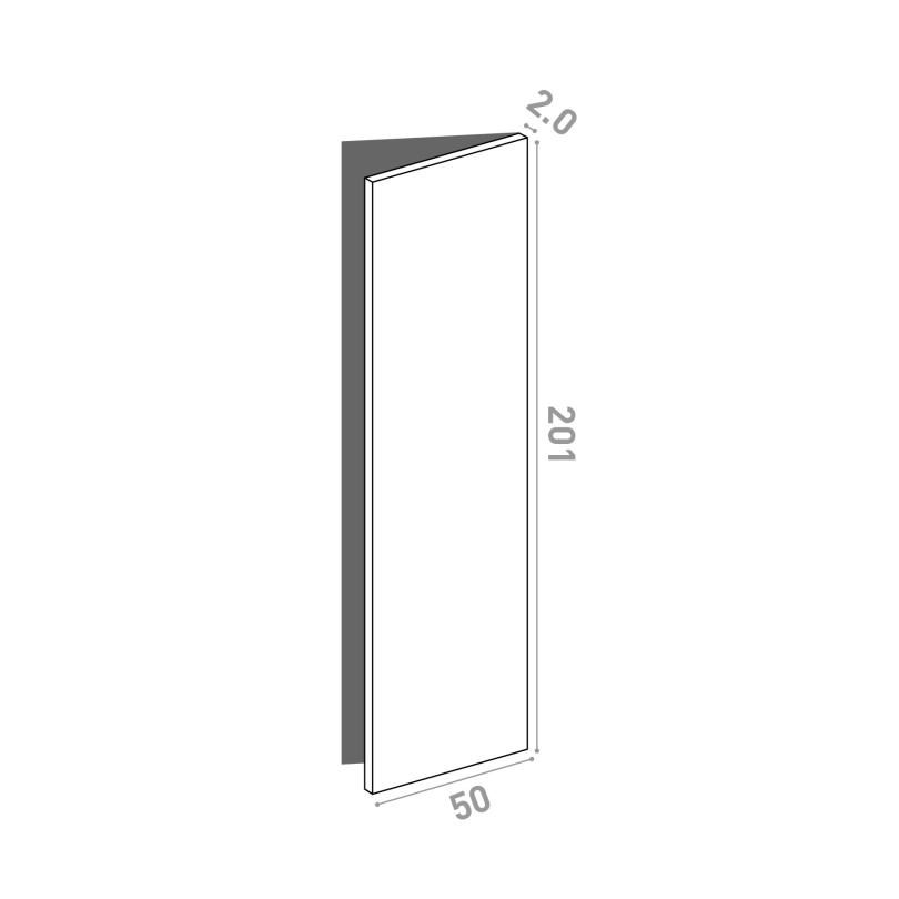 Tür 50x201cm - rechte Scharniere
