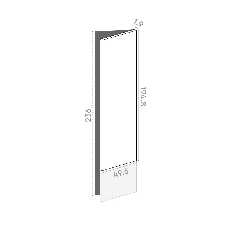 Door 50x195cm - right-hand hinges